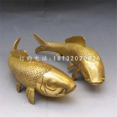 鯉魚銅雕，銅雕動物