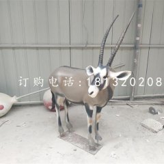 藏羚羊雕塑，玻璃鋼仿真動物