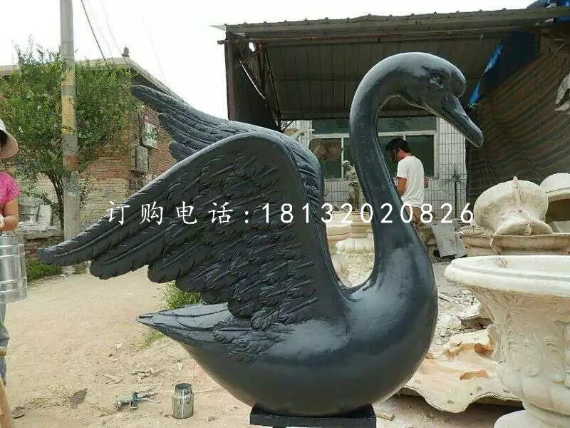 黑天鵝雕塑，玻璃鋼動物雕塑