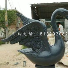 黑天鵝雕塑，玻璃鋼動物雕塑
