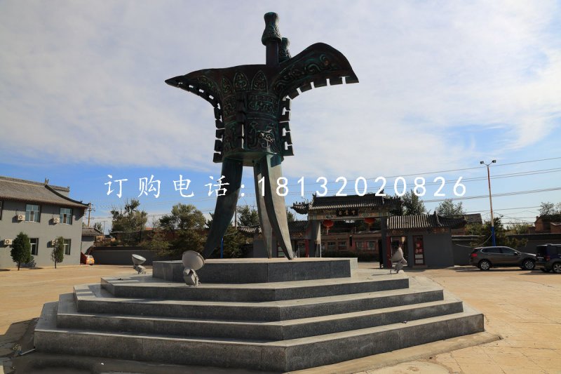 酒樽銅雕 ，廣場青銅酒樽雕塑 (2).jpg