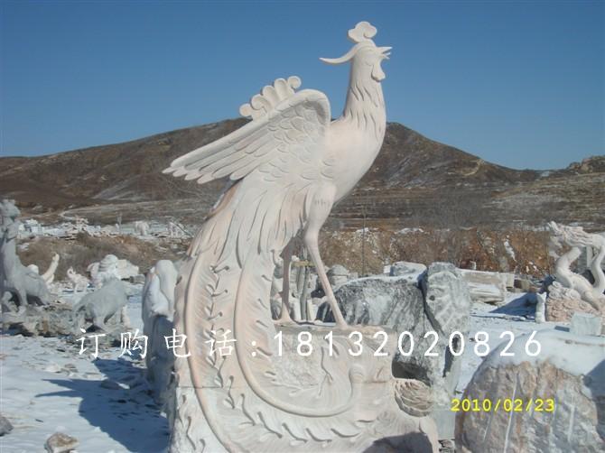 晚霞紅石雕鳳凰，公園鳳凰雕塑 (2).jpg