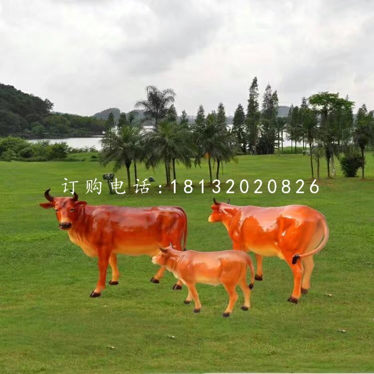 公園黃牛雕塑，玻璃鋼動(dòng)物 (1).jpg