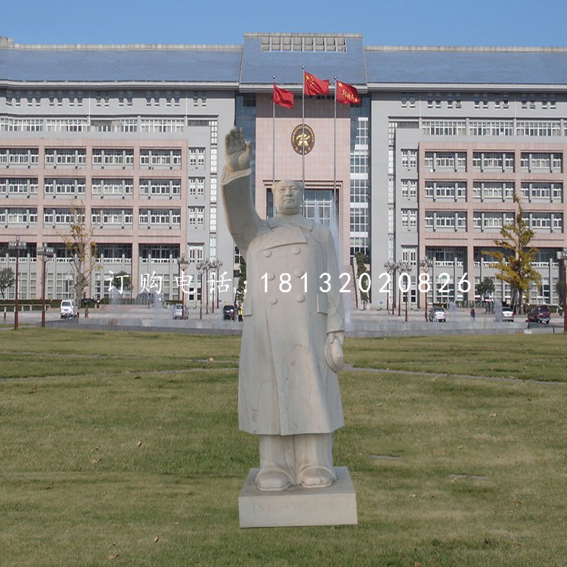 揮手毛主席石雕，立式偉人石雕 (2).jpg