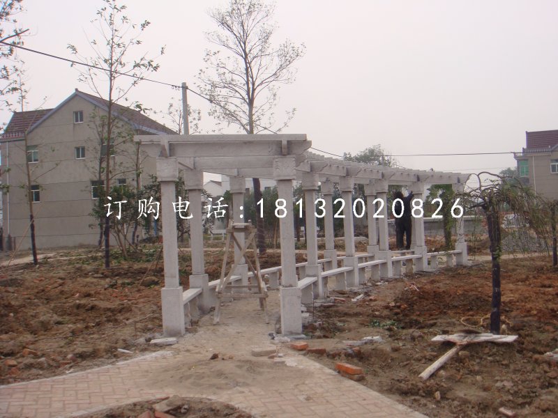 花架長廊石雕，公園石雕走廊.jpg