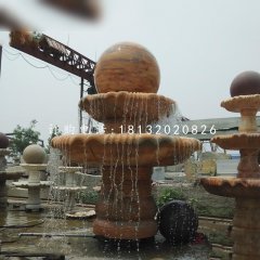 風(fēng)水球噴泉，園林景觀石雕