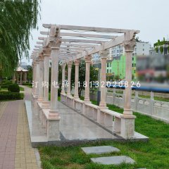 長廊石雕，公園長廊雕塑