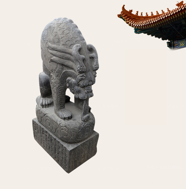 吸水獸石雕，神獸石雕