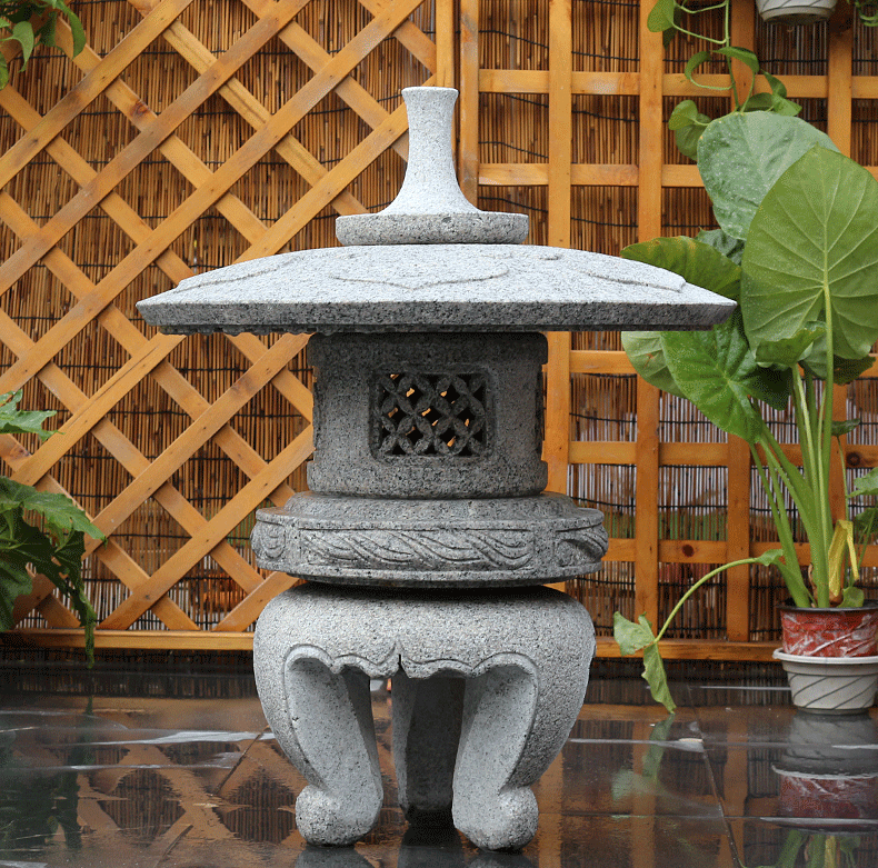 酒店石燈，小型石燈雕塑