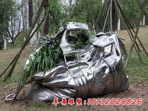 不銹鋼包雕塑，公園不銹鋼雕塑