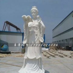 百花神石雕，漢白玉百花神雕塑