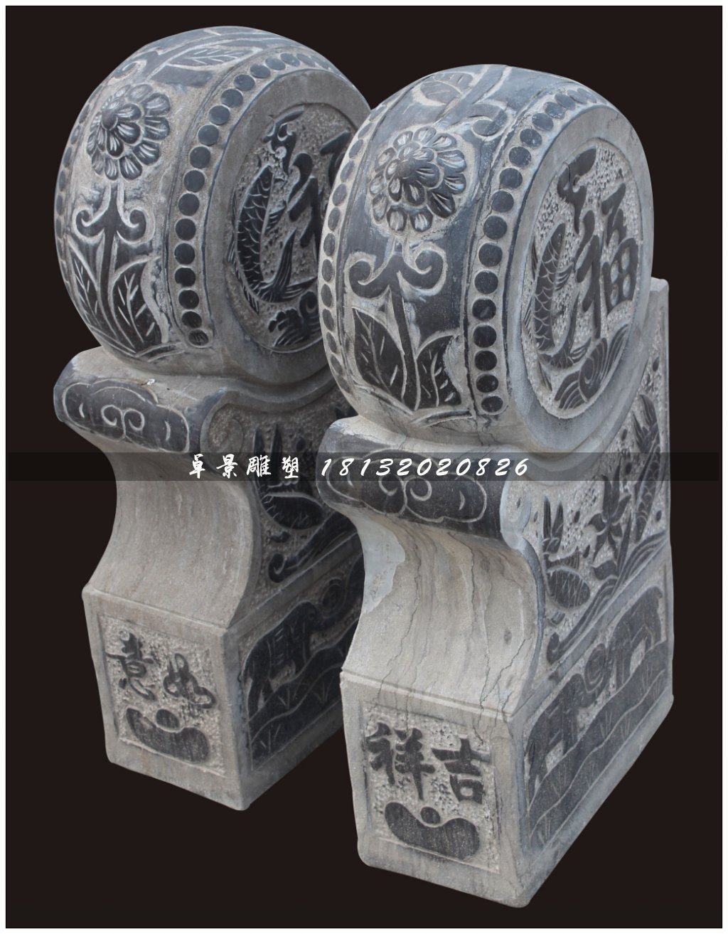 石鼓，門墩，仿古門墩