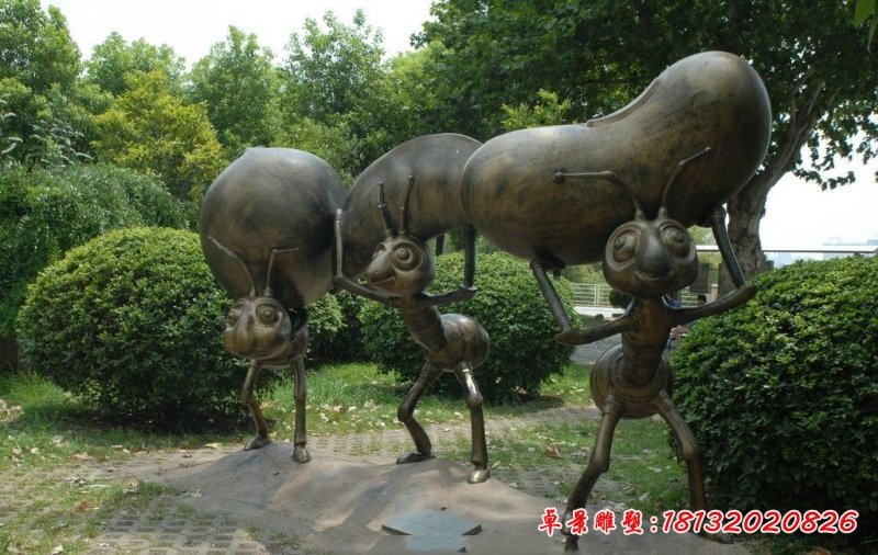 螞蟻銅雕，公園螞蟻雕塑，景觀銅雕