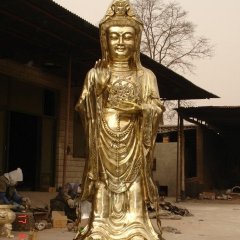 觀音菩薩銅雕，鑄銅觀音菩薩雕塑