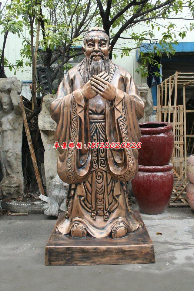 孔子銅雕，孔子雕塑