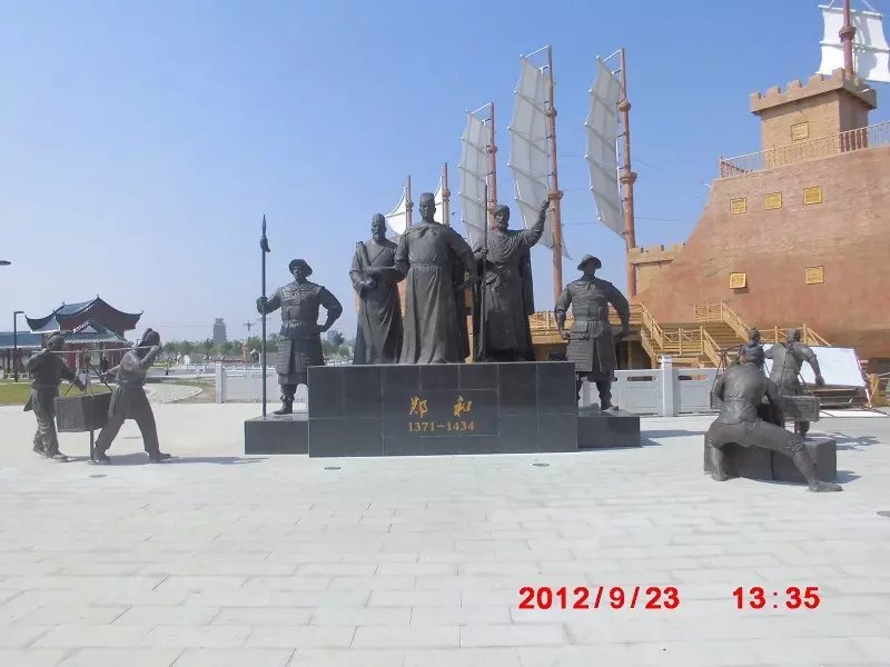鄭和銅雕,古代名人銅雕