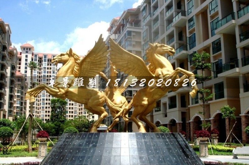 飛馬銅雕，廣場(chǎng)飛馬雕塑