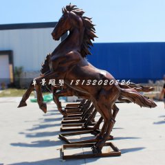 銅雕馬，招財馬銅雕