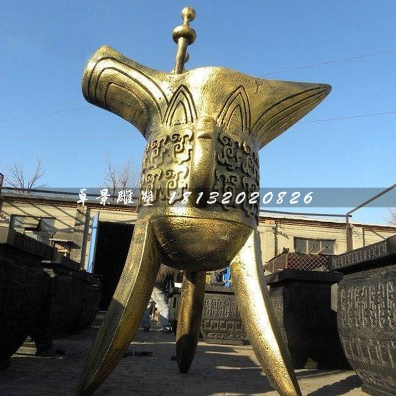 酒樽銅雕，仿古酒樽，廣場酒樽銅雕