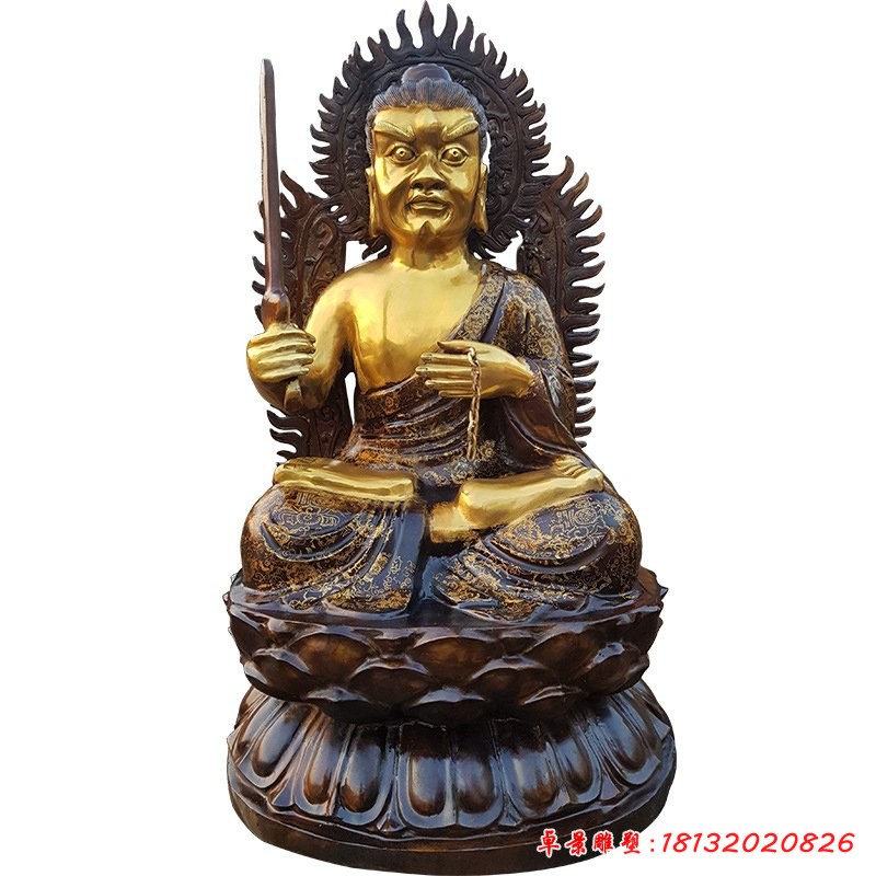 鑄銅不動(dòng)明王藏佛像