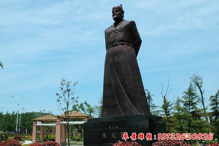 朱元璋銅雕，古代皇帝銅雕