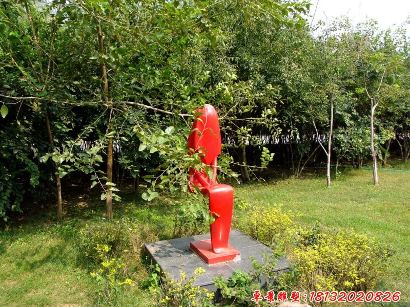 不銹鋼抽象人物，公園人物雕塑