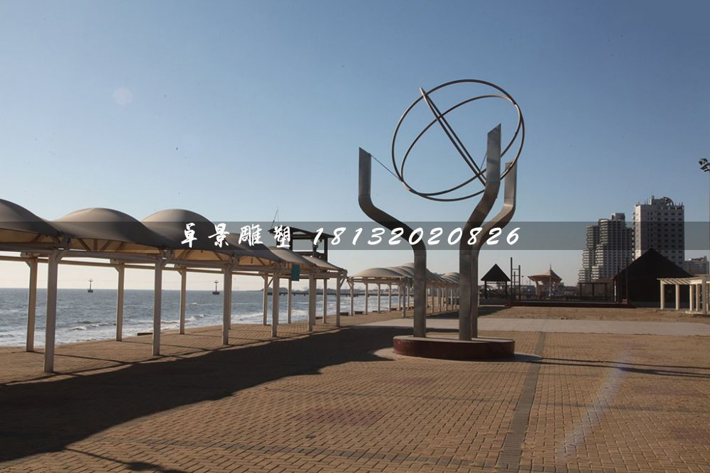 托起地球雕塑，不銹鋼廣場(chǎng)雕塑