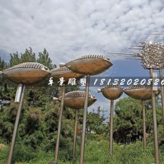 不銹鋼魚雕塑，公園景觀不銹鋼雕塑