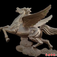 馬踏祥云雕塑，不銹鋼馬雕塑