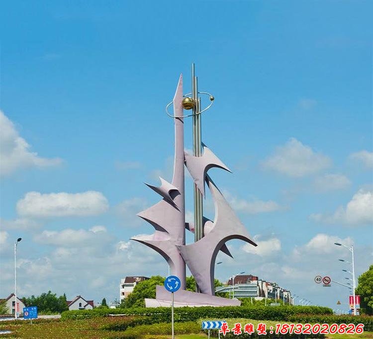 不銹鋼抽象雕塑，廣場(chǎng)不銹鋼雕塑
