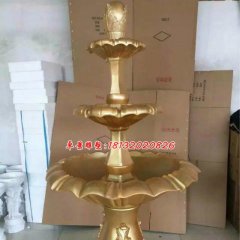 玻璃鋼噴泉雕塑，玻璃鋼噴水盆雕塑