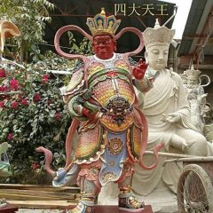 廣目天王雕塑，玻璃鋼神仙雕塑