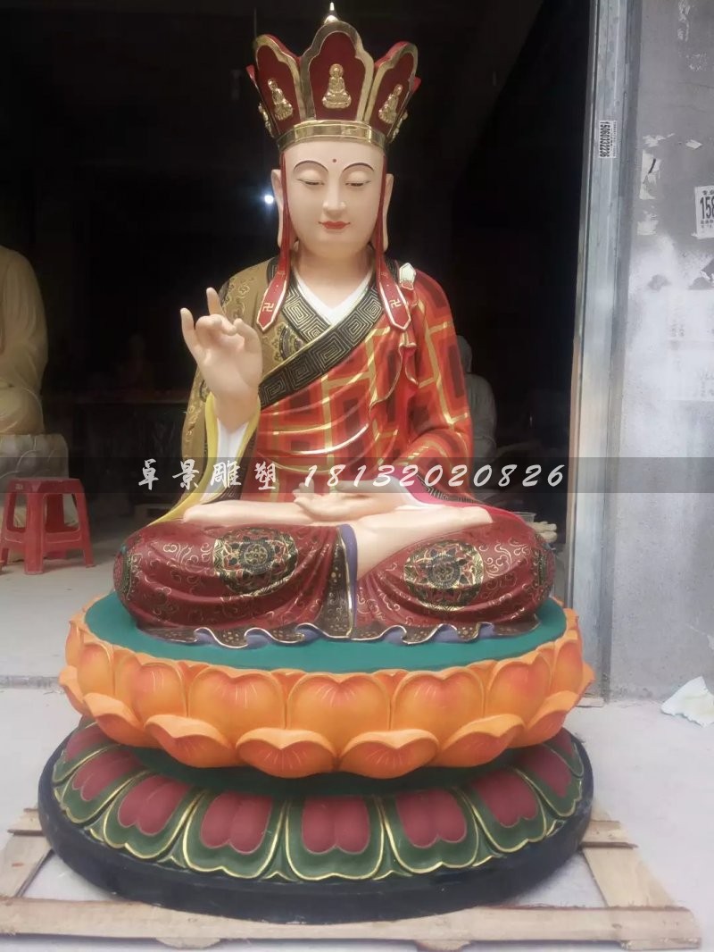 地藏王菩薩雕塑，玻璃鋼彩繪佛像雕塑