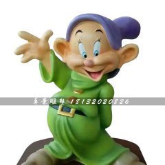 小矮人雕塑，玻璃鋼卡通人物