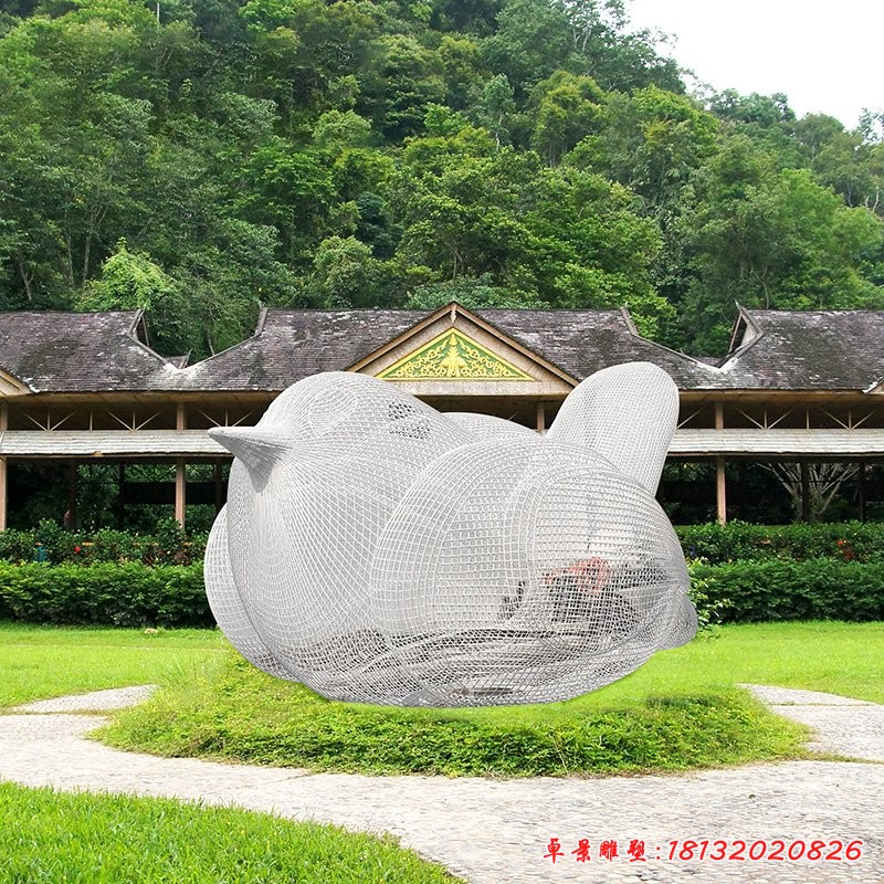 鏤空鳥(niǎo)不銹鋼雕塑
