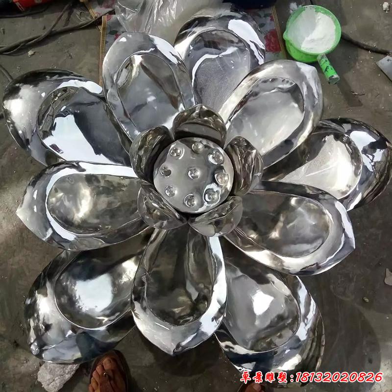 不銹鋼荷花雕塑，