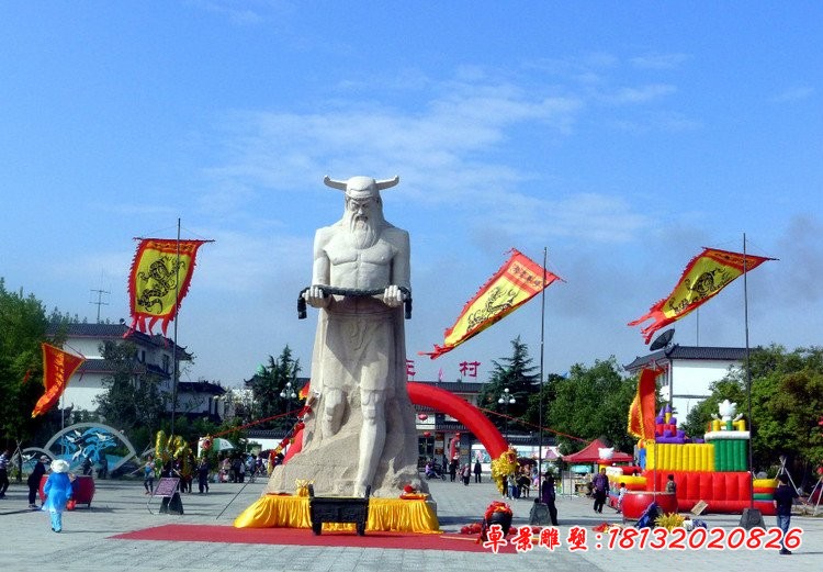 炎帝石雕 廣場(chǎng)古代人物石雕