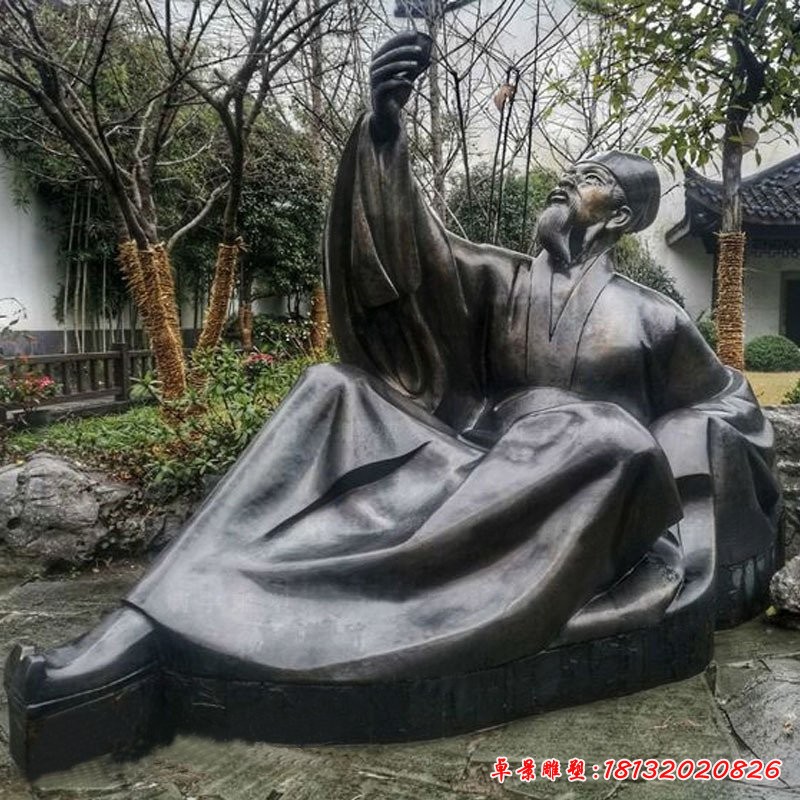 蘇軾人物雕塑，書(shū)畫(huà)家