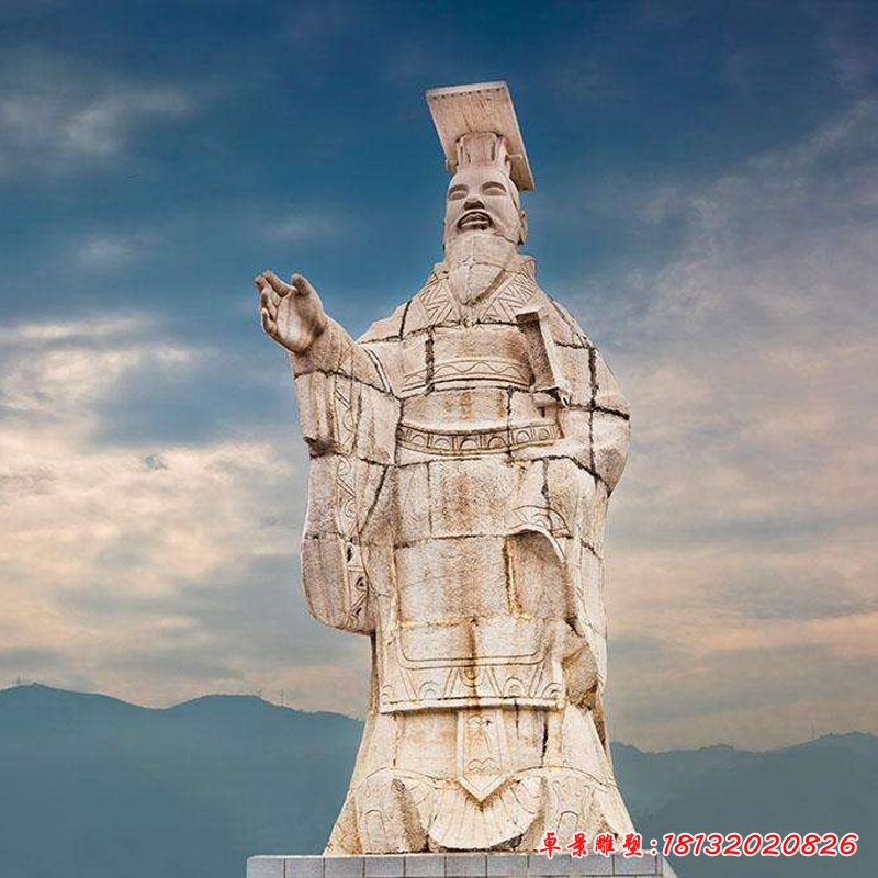 秦始皇石雕,廣場(chǎng)古代人物石雕