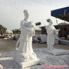 漢白玉神話(huà)人物牛郎織女石雕