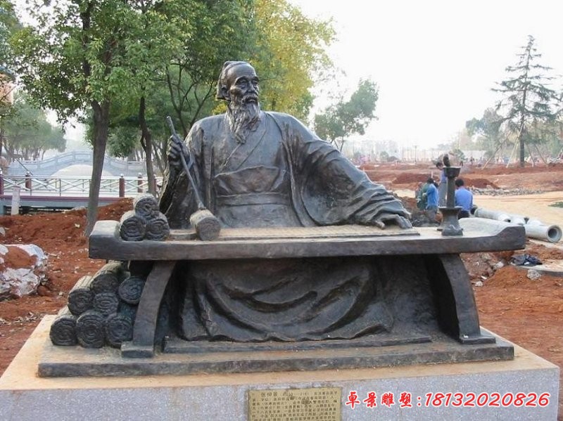 張仲景銅雕,古代名人銅雕