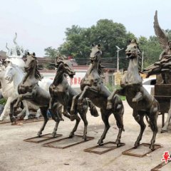 大型阿波羅戰(zhàn)車(chē)銅雕