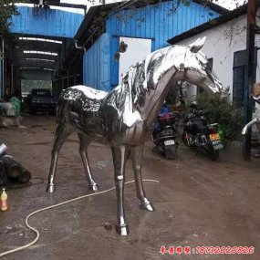 不銹鋼馬雕塑 動(dòng)物雕塑