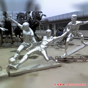校園體育運(yùn)動(dòng)人物不銹鋼雕塑