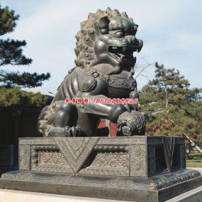 門(mén)口大型銅雕獅子